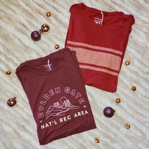 NEVER BEFORE WORN two Marine Layer tees XL Men